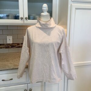 Me Made Cream Turtleneck Top Large